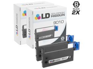 LD Compatible Printer Ribbon Cartridge Replacement for Brother 9010 (Black, 2-Pack)