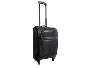 Canyon Outback Romeo Canyon 22-Inch Spinner Carry-On Leather Suitcase - Black Canyon Outback Romeo Canyon 22-Inch Spinner Carry-On Leather Suitcase - Black