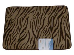 Mohawk Cloud Luxurious Memory Foam Brown Zebra Bath Mat Skid Resistant Throw Rug Mohawk Cloud Luxurious Memory Foam Brown Zebra Bath Mat Skid Resistant Throw Rug