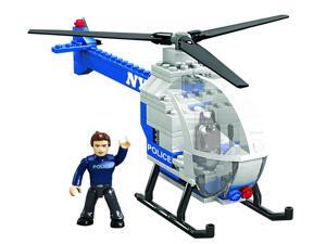 Mega Bloks World Builders NYPD Police Chopper Helicopter Building Set 97845 Mega Bloks World Builders NYPD Police Chopper Helicopter Building Set 97845