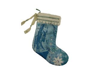Disney Hannah Montana Blue Satin Miley Cyrus Christmas Holiday Stocking Disney Hannah Montana Blue Satin Miley Cyrus Christmas Holiday Stocking
