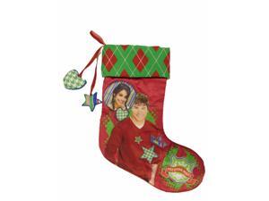Disney HSM Red Satin High School Musical Christmas Holiday Stocking Zac Efron Disney HSM Red Satin High School Musical Christmas Holiday Stocking Zac Efron