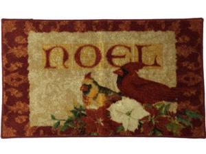 Mohawk Red Cardinal Accent Rug, Noel Christmas Mat with Non-Skid Back 20" by 34" Mohawk Red Cardinal Accent Rug, Noel Christmas Mat with Non-Skid Back 20" by 34"