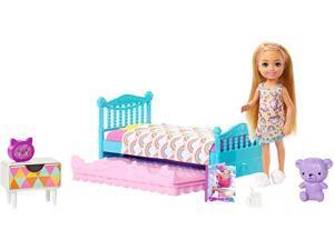 Barbie Club Chelsea Doll & Bedtime Playset with Bed Barbie Club Chelsea Doll & Bedtime Playset with Bed