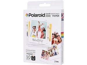 Polaroid 3.5 x 4.25 inch Premium Zink Border Print Photo Paper (10 Sheets) compatible with Polaroid POP Instant camera