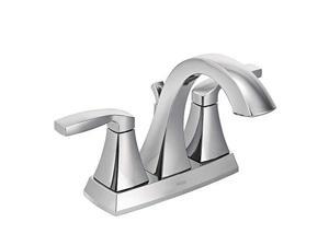 Moen 6901 Voss Two-Handle High Arc Centerset Bathroom Faucet, Chrome