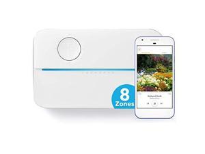 Rachio 3 Smart Sprinkler Controller, 8 Zone 3rd Generation, Alexa and Apple HomeKit Compatible with Hyperlocal Weather Intelligence Plus and Rain, Freeze and Wind Skip