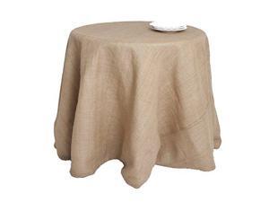 SARO LIFESTYLE 0811 Passe-Partout Tablecloths, 132-Inch, Round, Natural