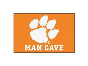 Fanmats 14536 Clemson University Nylon Universal Man Cave Starter Rug  19X30