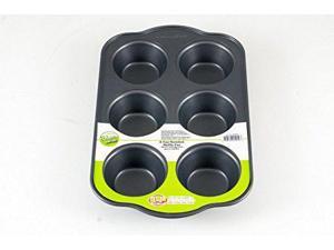 Uniware Nonstick Muffin Pan With Oversized Handles, Horma Antiadherente Para Muffins (6 Cups (Small))