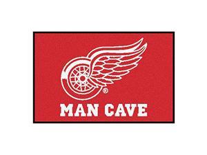 Fanmats 14426 Nhl Detroit Red Wings Nylon Universal Man Cave Starter Rug  19X30