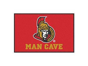 Fanmats 14466 Nhl Ottawa Senators Nylon Universal Man Cave Starter Rug