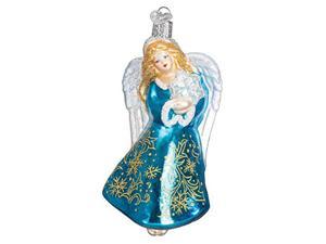 Old World Christmas Angel Collection Glass Blown Ornaments For Christmas Tree Glistening Snowflake