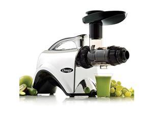 Omega Nc900Hdc Juicer Extractor And Nutrition System Creates Fruit Vegetable And Wheatgrass Juice Quiet Motor Slow Masticating Dual-Stage Extraction With Adjustable Settings, 150-Watt, Metallic