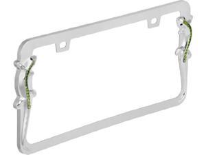 Bell Automotive 221464538 Universal Chrome Diamond Lizard Design License Plate Frame