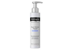 Neutrogena Rapid Wrinkle Repair AntiWrinkle Retinol Prep Facial Cream Cleanser with Glycolic Acid and MicroExfoliant to Gently Cleanse and Exfoliate Skin OilFree and NonComedogenic 5 oz