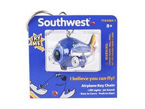 Daron Southwest Airplane Keychain W/Light & Sound New Livery