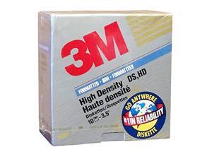 3M DS,HD 3.5 Diskettes IBM Formatted Pack of 10