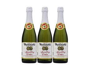 Martinellis Sparkling Apple cider Juice 254oz glass Bottle Pack of 3 Total of 762 Fl Oz