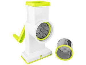 Southern Homewares 2 in 1 Deluxe Hand Crank Rotary Drum Grater Shredder Slicer Kitchen Tool Cheese Fruits Vegetables Nuts