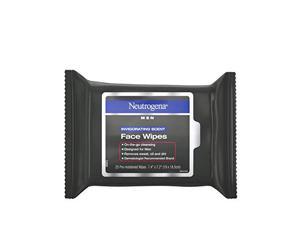 Neutrogena Men Invigorating Scent Face Cleansing Wipes PreMoistened Travel Facial Wipes for OntheGo Cleansing OilFree  AlcoholFree 25 ct