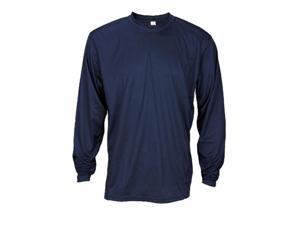Reebok Mens Athletic Long Sleeve Shirt Large Navy