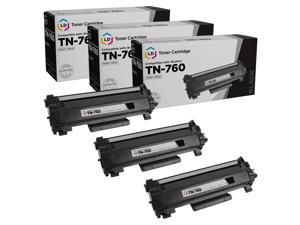 LD Products compatible Toner cartridge Replacement for Brother TN760 TN-760 TN 760 TN730 TN-730 (Black, 3-Pack) for DcP-L2550DW HL-L2325DW HL-L2370DW HL-L2390DW HL-L2395DW MFc-L2717DW MFc-L2730DW