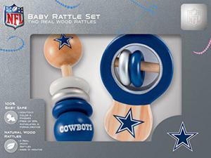 NFL Dallas cowboys Baby Rattle Set  2 Pack