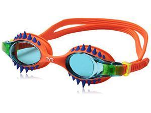 TYR Kids Swimple Spikes Googles, Spikes/Blue/Orange, One Size