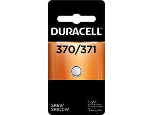 Duracell  370371 Silver Oxide Button Battery  Long Lasting Battery  1 Count