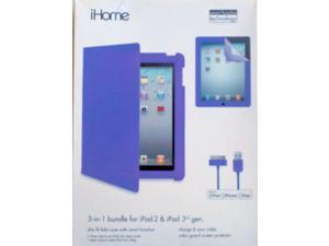 iHome 3-in-1 Bundle for iPad 2 & iPad 3rd Gen. Purple
