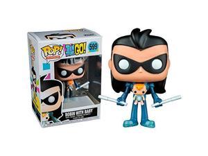 Funko Pop Television Teen Titans Go Robin with Baby 599