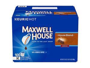Maxwell House House Blend Medium Roast K-Cup Coffee Pods (100 Pods)