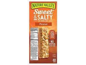 Natures Valley Sweet and Salty Granola Bars Peanut dipped in Peanut Butter Coating, 36 Count, Pack of 1