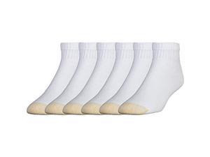 Gold Toe Mens Cotton Quarter Athletic Sock 12 pair 1013 White