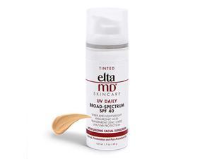 EltaMD UV Daily Moisturizer with SPF Tinted Face Sunscreen with Hyaluronic Acid Broad Spectrum SPF 40 Face Sunscreen Moisturizer Non greasy Sheer Lotion MineralBased Sun Protection 17 oz