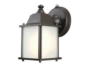 Hampton Bay Oil Rubbed Bronze 1-Light Outdoor Dusk-to-Dawn Lantern