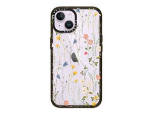 casetify Impact iPhone 14 case 4X Military grade Drop Tested 82ft Drop Protection  Dreamy Floral Pattern  glossy Black