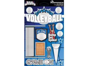 Real Sports Dimensional Cardstock Stickers-Volleyball Real Sports Dimensional Cardstock Stickers-Volleyball