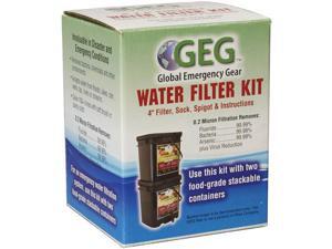 PS Products Water Filter Kit, 4" Filter, Sock, Spigot, & Instructions GEGK4X4 PS Products Water Filter Kit, 4" Filter, Sock, Spigot, & Instructions GEGK4X4