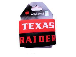NCAA Texas Tech Red Raiders Silicone Rubber Bracelet Set, 2-Pack [Sports]