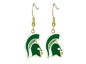 Michigan State Spartans Dangle Logo Earring Set NCAA Charm Gift Michigan State Spartans Dangle Logo Earring Set NCAA Charm Gift