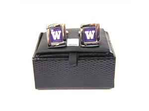 NCAA Washington Huskies Square Cufflinks With Square Shape Engraved Logo Design Gift Box Set NCAA Washington Huskies Square Cufflinks With Square Shape Engraved Logo Design Gift Box Set