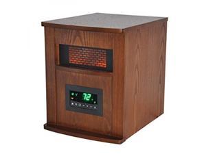 Lifesmart 6 Element  Large Room Infrared Quartz Heater w/Wood Cabinet and Remote