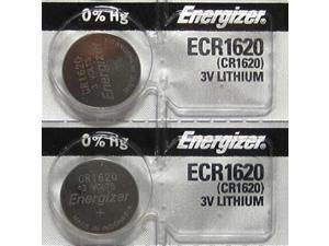 2 Energizer CR1620 Lithium 3V Coin Cell Batteries 2 Energizer CR1620 Lithium 3V Coin Cell Batteries