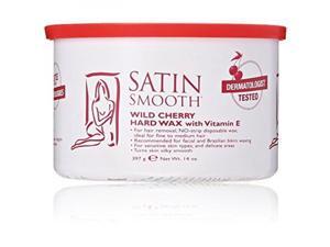 Satin Smooth Wild Cherry Hard Wax with Vitamin E, 14 Ounce Satin Smooth Wild Cherry Hard Wax with Vitamin E, 14 Ounce