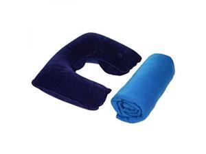 Inflatable Pillow and Fleece Blanket Travel Kit Inflatable Pillow and Fleece Blanket Travel Kit