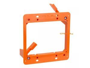 Cmple - Low Voltage 2 Gang Bracket Mount Dual Multipurpose DryWall Mounting Wall Plate Cmple - Low Voltage 2 Gang Bracket Mount Dual Multipurpose DryWall Mounting Wall Plate