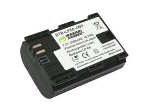 Wasabi Power BTR-LPE6-JWP 1-Pack 2600mAh Li-Ion Battery for Canon LP-E6, LP-E6N Wasabi Power BTR-LPE6-JWP 1-Pack 2600mAh Li-Ion Battery for Canon LP-E6, LP-E6N