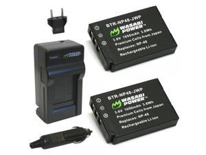 Wasabi Power Battery (2-Pack) and Charger for Fujifilm NP-48 and Fuji XQ1 Wasabi Power Battery (2-Pack) and Charger for Fujifilm NP-48 and Fuji XQ1